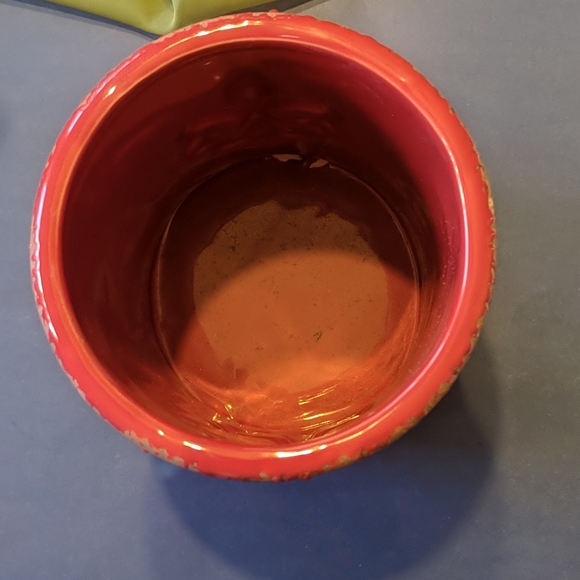 Fleur de lis glass vase - Picture 2 of 4